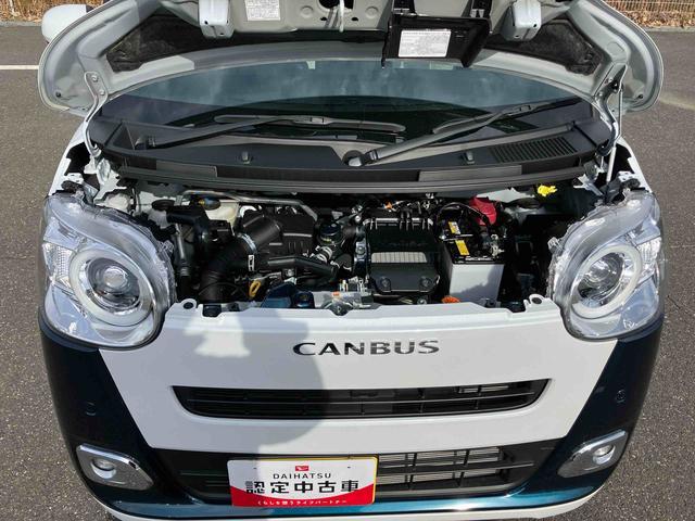 ムーヴキャンバスストライプスＧターボ両側電動スライドドア　ＬＥＤヘッドライト＆フォグランプ　シートヒーター　保温カップホルダー　電動駐車ブレーキ　バックカメラ　ステアリングスイッチ　自動追従クルコン　衝突被害軽減ブレーキ（千葉県）の中古車