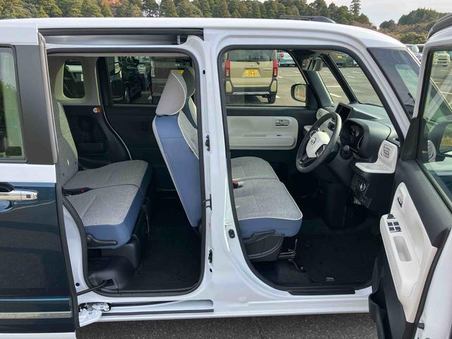 ムーヴキャンバスストライプスＧターボ両側電動スライドドア　ＬＥＤヘッドライト＆フォグランプ　シートヒーター　保温カップホルダー　電動駐車ブレーキ　バックカメラ　ステアリングスイッチ　自動追従クルコン　衝突被害軽減ブレーキ（千葉県）の中古車