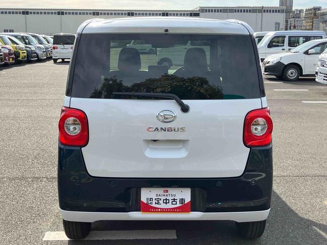 ムーヴキャンバスストライプスＧターボ両側電動スライドドア　ＬＥＤヘッドライト＆フォグランプ　シートヒーター　保温カップホルダー　電動駐車ブレーキ　バックカメラ　ステアリングスイッチ　自動追従クルコン　衝突被害軽減ブレーキ（千葉県）の中古車