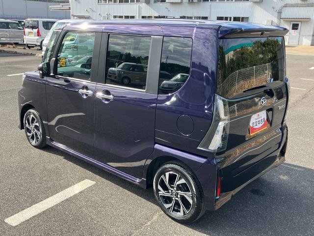 タントカスタムＸバックカメラ　両側電動スライドドア　１４インチアルミ　ＬＥＤヘッド＆フォグランプ　シートヒーター　電動駐車ブレーキ　オートライト　上下２段調節式デッキボード　コーナーセンサー　衝突被害軽減ブレーキ（千葉県）の中古車