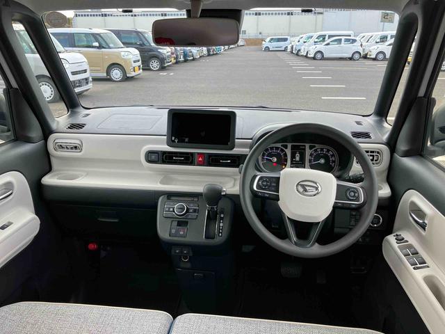 ムーヴキャンバスストライプスＧターボ両側電動スライドドア　ＬＥＤヘッドライト＆フォグランプ　シートヒーター　保温カップホルダー　電動駐車ブレーキ　バックカメラ　ステアリングスイッチ　自動追従クルコン　衝突被害軽減ブレーキ（千葉県）の中古車