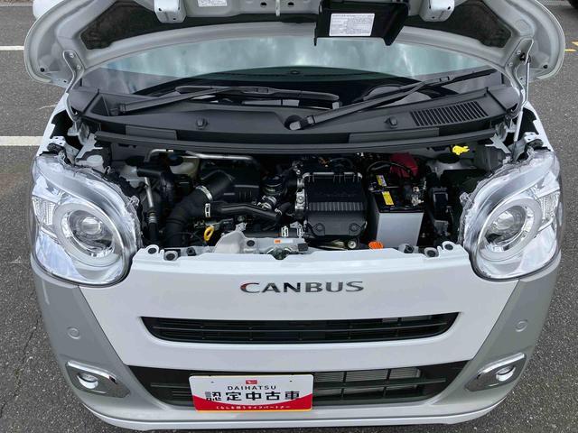 ムーヴキャンバスストライプスＧターボ両側電動スライドドア　ＬＥＤヘッドライト＆フォグランプ　シートヒーター　保温カップホルダー　電動駐車ブレーキ　バックカメラ　ステアリングスイッチ　自動追従クルコン　衝突被害軽減ブレーキ（千葉県）の中古車