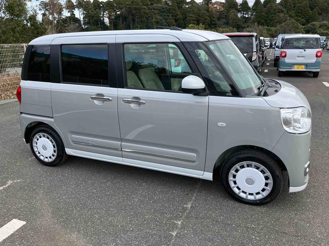 ムーヴキャンバスストライプスＧターボ両側電動スライドドア　ＬＥＤヘッドライト＆フォグランプ　シートヒーター　保温カップホルダー　電動駐車ブレーキ　バックカメラ　ステアリングスイッチ　自動追従クルコン　衝突被害軽減ブレーキ（千葉県）の中古車