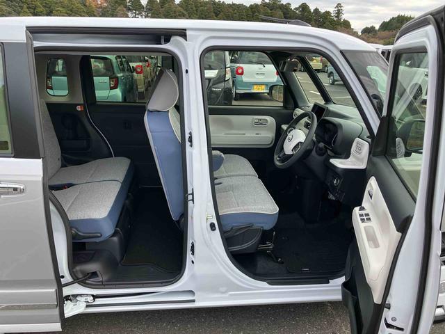 ムーヴキャンバスストライプスＧターボ両側電動スライドドア　ＬＥＤヘッドライト＆フォグランプ　シートヒーター　保温カップホルダー　電動駐車ブレーキ　バックカメラ　ステアリングスイッチ　自動追従クルコン　衝突被害軽減ブレーキ（千葉県）の中古車