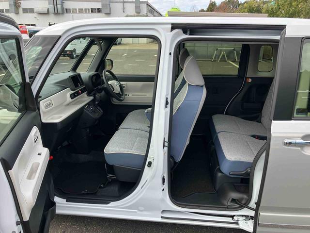 ムーヴキャンバスストライプスＧターボ両側電動スライドドア　ＬＥＤヘッドライト＆フォグランプ　シートヒーター　保温カップホルダー　電動駐車ブレーキ　バックカメラ　ステアリングスイッチ　自動追従クルコン　衝突被害軽減ブレーキ（千葉県）の中古車