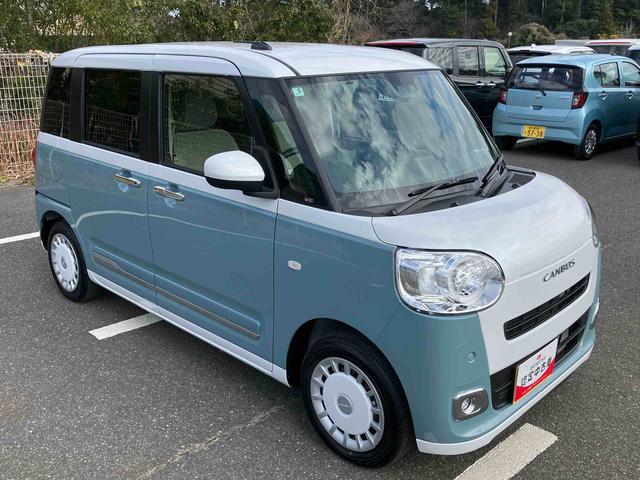 ムーヴキャンバスストライプスＧ両側電動スライドドア　ＬＥＤヘッドライト＆フォグランプ　シートヒーター　保温カップホルダー　電動駐車ブレーキ　バックカメラ　ステアリングスイッチ　コーナーセンサー　衝突被害軽減ブレーキ（千葉県）の中古車