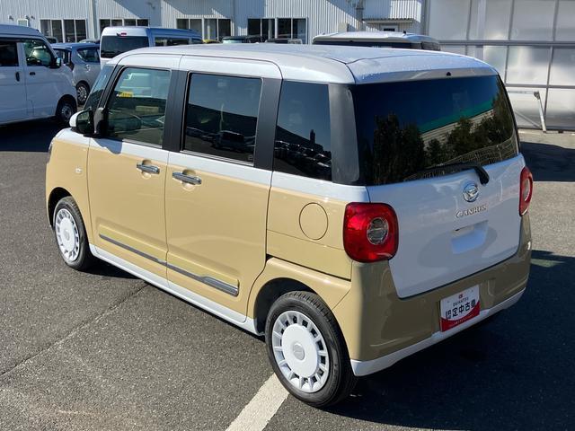 ムーヴキャンバスストライプスＧ両側電動スライドドア　ＬＥＤヘッドライト＆フォグランプ　シートヒーター　保温カップホルダー　電動駐車ブレーキ　バックカメラ　ステアリングスイッチ　コーナーセンサー　衝突被害軽減ブレーキ（千葉県）の中古車