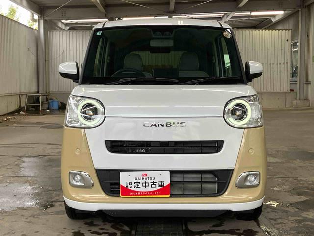 ムーヴキャンバスストライプスGLEDヘッドライト/両側電動スライドドア/コーナーセンサー/アイドリングストップ/衝突回避支援システム/横滑り防止装置/オートライト/オートエアコン/キーフリー/電動格納ミラー/電動パーキングブレーキ(千葉県)の中古車