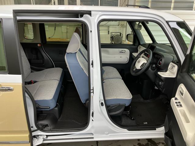 ムーヴキャンバスストライプスGLEDヘッドライト/両側電動スライドドア/コーナーセンサー/アイドリングストップ/衝突回避支援システム/横滑り防止装置/オートライト/オートエアコン/キーフリー/電動格納ミラー/電動パーキングブレーキ(千葉県)の中古車