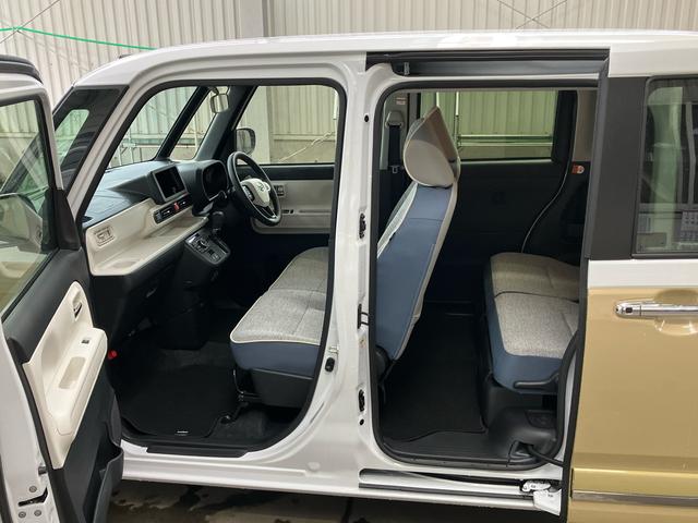 ムーヴキャンバスストライプスGLEDヘッドライト/両側電動スライドドア/コーナーセンサー/アイドリングストップ/衝突回避支援システム/横滑り防止装置/オートライト/オートエアコン/キーフリー/電動格納ミラー/電動パーキングブレーキ(千葉県)の中古車