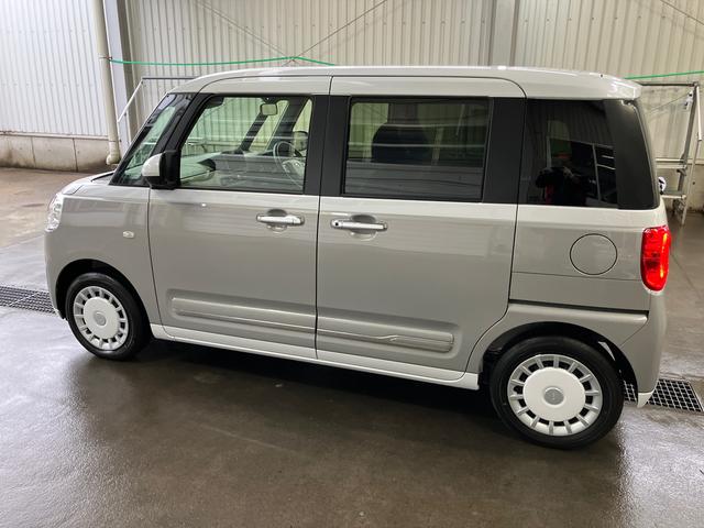 ムーヴキャンバスストライプスＧＬＥＤヘッドライト／両側電動スライドドア／コーナーセンサー／アイドリングストップ／衝突回避支援システム／横滑り防止装置／オートライト／オートエアコン／キーフリー／電動格納ミラー／電動パーキングブレーキ（千葉県）の中古車