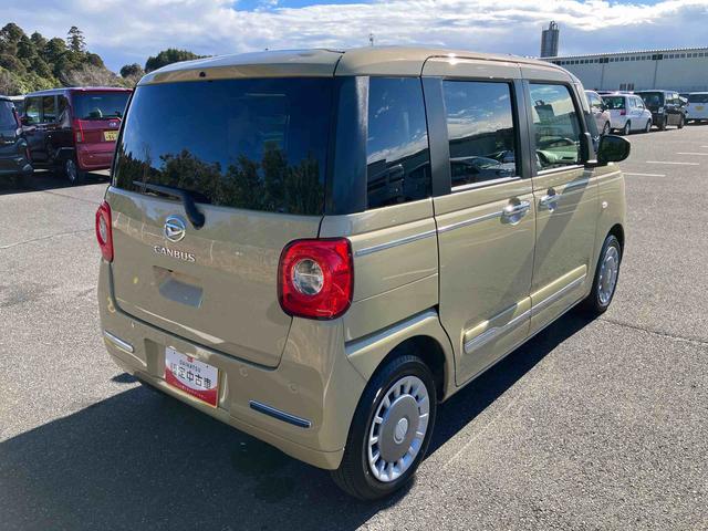 ムーヴキャンバスセオリーＧＬＥＤヘッドライト／両側電動スライドドア／コーナーセンサー／アイドリングストップ／衝突回避支援システム／横滑り防止装置／オートライト／オートエアコン／キーフリー／電動格納ミラー／電動パーキングブレーキ（千葉県）の中古車