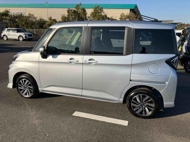 トールカスタムＧＬＥＤヘッドライト＆フォグランプ　アダプティブクルコン　１４インチアルミホイール　両側電動スライドドア　電動パーキングブレーキ　プッシュボタンスターター　コーナーセンサー　衝突被害軽減ブレーキ（千葉県）の中古車