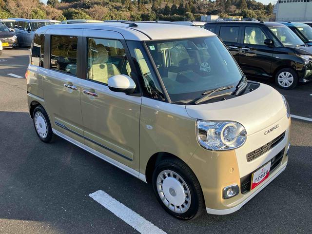 ムーヴキャンバスストライプスG両側電動スライドドア LEDヘッドライト&フォグランプ シートヒーター 保温カップホルダー 電動駐車ブレーキ バックカメラ ステアリングスイッチ コーナーセンサー 衝突被害軽減ブレーキ(千葉県)の中古車