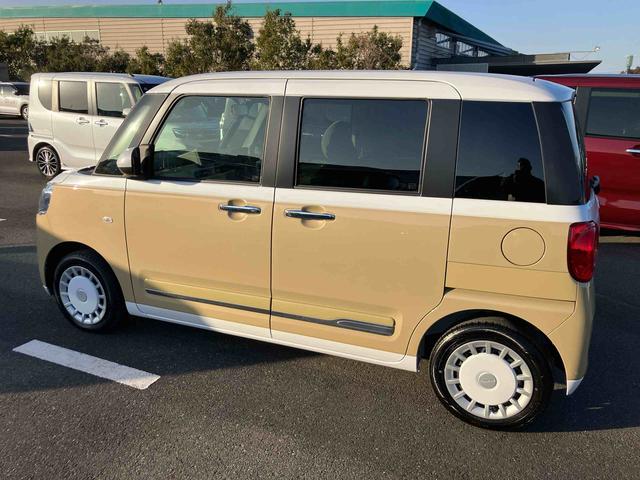 ムーヴキャンバスストライプスＧ両側電動スライドドア　ＬＥＤヘッドライト＆フォグランプ　シートヒーター　保温カップホルダー　電動駐車ブレーキ　バックカメラ　ステアリングスイッチ　コーナーセンサー　衝突被害軽減ブレーキ（千葉県）の中古車