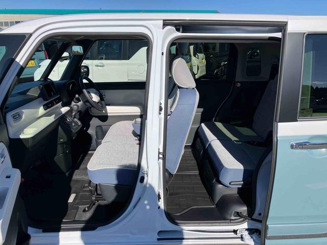 ムーヴキャンバスストライプスＧ両側電動スライドドア　ＬＥＤヘッドライト＆フォグランプ　シートヒーター　保温カップホルダー　電動駐車ブレーキ　バックカメラ　ステアリングスイッチ　コーナーセンサー　衝突被害軽減ブレーキ（千葉県）の中古車