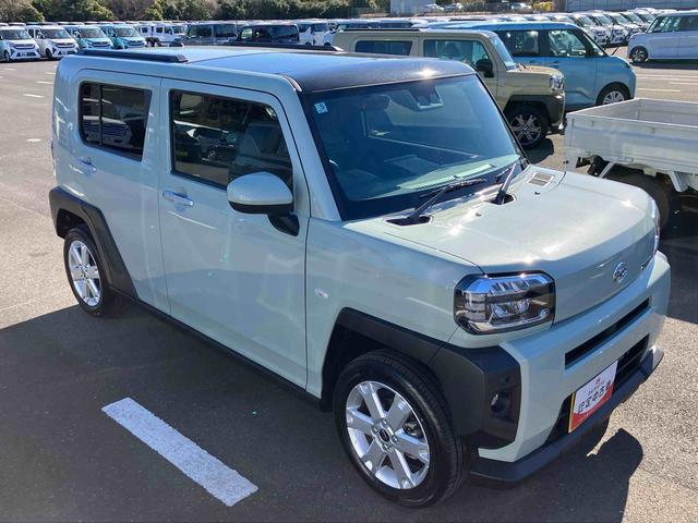 タフトＧガラスルーフ　ルーフレール　１５インチアルミホイール　ＬＥＤヘッドライト＆フォグランプ　バックカメラ　シートヒーター　電動パーキングブレーキ　自動追従クルコン　コーナーセンサー　衝突被害軽減ブレーキ（千葉県）の中古車