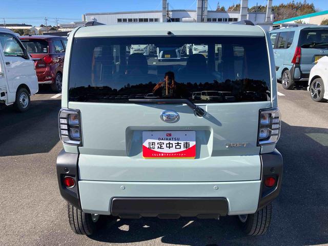 タフトＧガラスルーフ　ルーフレール　１５インチアルミホイール　ＬＥＤヘッドライト＆フォグランプ　バックカメラ　シートヒーター　電動パーキングブレーキ　自動追従クルコン　コーナーセンサー　衝突被害軽減ブレーキ（千葉県）の中古車