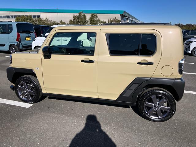 タフトＧターボ　クロムベンチャー前後専用ガーニッシュ　ガラスルーフ　ルーフレール　１５インチアルミ　ＬＥＤヘッドライト＆フォグランプ　バックカメラ　シートヒーター　電動駐車ブレーキ　自動追従クルコン　衝突被害軽減ブレーキ（千葉県）の中古車