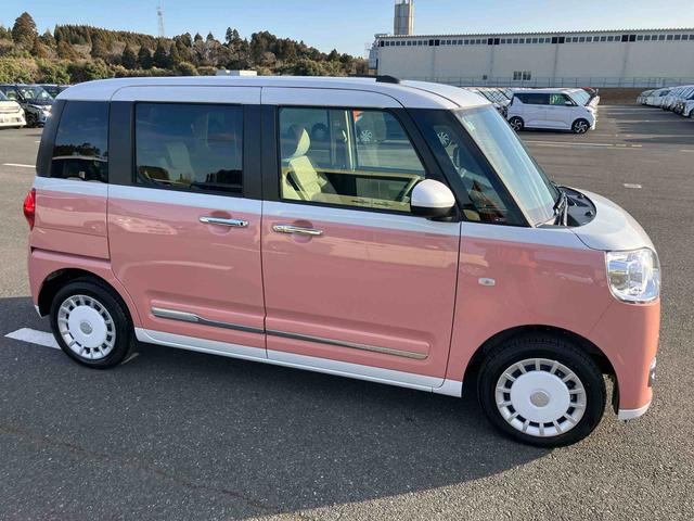 ムーヴキャンバスストライプスG両側電動スライドドア LEDヘッドライト&フォグランプ シートヒーター 保温カップホルダー 電動駐車ブレーキ バックカメラ ステアリングスイッチ コーナーセンサー 衝突被害軽減ブレーキ(千葉県)の中古車