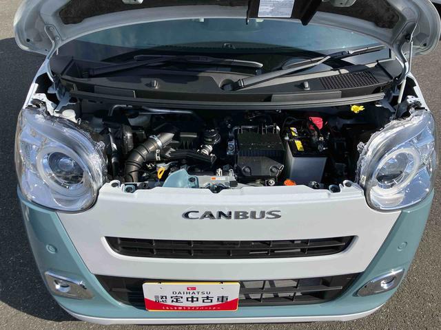 ムーヴキャンバスストライプスＧターボ両側電動スライドドア　ＬＥＤヘッドライト＆フォグランプ　シートヒーター　保温カップホルダー　電動駐車ブレーキ　バックカメラ　ステアリングスイッチ　自動追従クルコン　衝突被害軽減ブレーキ（千葉県）の中古車