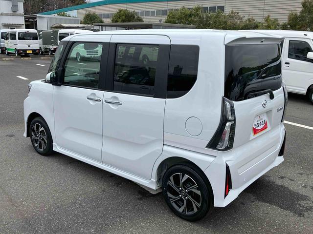 タントカスタムＸバックカメラ　両側電動スライドドア　１４インチアルミ　ＬＥＤヘッド＆フォグランプ　シートヒーター　電動駐車ブレーキ　オートライト　上下２段調節式デッキボード　コーナーセンサー　衝突被害軽減ブレーキ（千葉県）の中古車