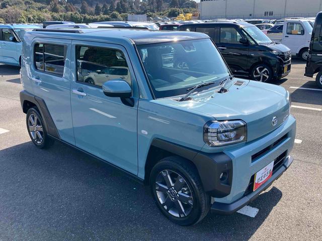 タフトＧターボガラスルーフ　ルーフレール　１５インチアルミホイール　ＬＥＤヘッドライト＆フォグランプ　バックカメラ　シートヒーター　電動パーキングブレーキ　アダプティブクルコン　衝突被害軽減ブレーキ（千葉県）の中古車