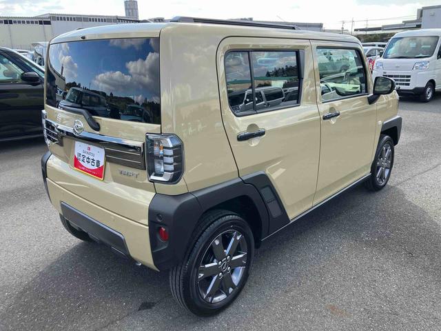 タフトＧターボ　ダーククロムベンチャー前後ダークガーニッシュ　ガラスルーフ　ルーフレール　１５インチアルミ　ＬＥＤヘッドライト＆フォグランプ　バックカメラ　シートヒーター　電動駐車ブレーキ　自動追従クルコン　衝突被害軽減ブレーキ（千葉県）の中古車