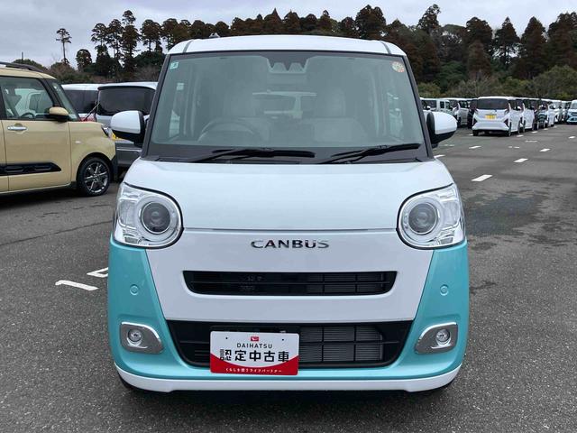 ムーヴキャンバスストライプスＧ両側電動スライドドア　ＬＥＤヘッドライト＆フォグランプ　シートヒーター　保温カップホルダー　電動駐車ブレーキ　バックカメラ　ステアリングスイッチ　コーナーセンサー　衝突被害軽減ブレーキ（千葉県）の中古車