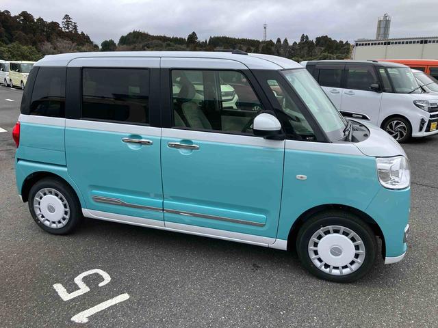 ムーヴキャンバスストライプスＧ両側電動スライドドア　ＬＥＤヘッドライト＆フォグランプ　シートヒーター　保温カップホルダー　電動駐車ブレーキ　バックカメラ　ステアリングスイッチ　コーナーセンサー　衝突被害軽減ブレーキ（千葉県）の中古車