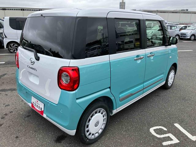 ムーヴキャンバスストライプスＧ両側電動スライドドア　ＬＥＤヘッドライト＆フォグランプ　シートヒーター　保温カップホルダー　電動駐車ブレーキ　バックカメラ　ステアリングスイッチ　コーナーセンサー　衝突被害軽減ブレーキ（千葉県）の中古車