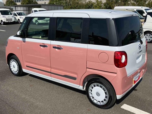 ムーヴキャンバスストライプスＧターボ両側電動スライドドア　ＬＥＤヘッドライト＆フォグランプ　シートヒーター　保温カップホルダー　電動駐車ブレーキ　バックカメラ　ステアリングスイッチ　自動追従クルコン　衝突被害軽減ブレーキ（千葉県）の中古車