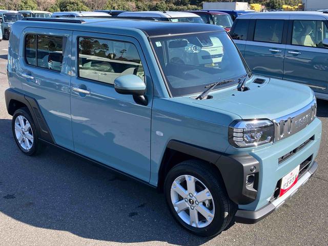 タフトＧ　クロムベンチャー前後専用ガーニッシュ　ガラスルーフ　ルーフレール　１５インチアルミ　ＬＥＤヘッドライト＆フォグランプ　バックカメラ　シートヒーター　電動駐車ブレーキ　コーナーセンサー　衝突被害軽減ブレーキ（千葉県）の中古車