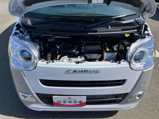 ムーヴキャンバスストライプスＧターボ両側電動スライドドア　ＬＥＤヘッドライト＆フォグランプ　シートヒーター　保温カップホルダー　電動駐車ブレーキ　バックカメラ　ステアリングスイッチ　自動追従クルコン　衝突被害軽減ブレーキ（千葉県）の中古車