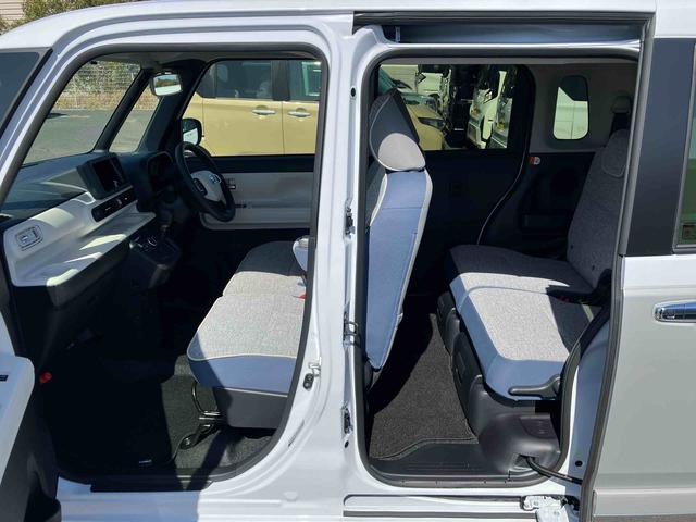 ムーヴキャンバスストライプスＧターボ両側電動スライドドア　ＬＥＤヘッドライト＆フォグランプ　シートヒーター　保温カップホルダー　電動駐車ブレーキ　バックカメラ　ステアリングスイッチ　自動追従クルコン　衝突被害軽減ブレーキ（千葉県）の中古車