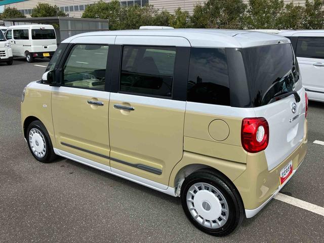 ムーヴキャンバスストライプスＧターボ両側電動スライドドア　ＬＥＤヘッドライト＆フォグランプ　シートヒーター　保温カップホルダー　電動駐車ブレーキ　バックカメラ　ステアリングスイッチ　自動追従クルコン　衝突被害軽減ブレーキ（千葉県）の中古車