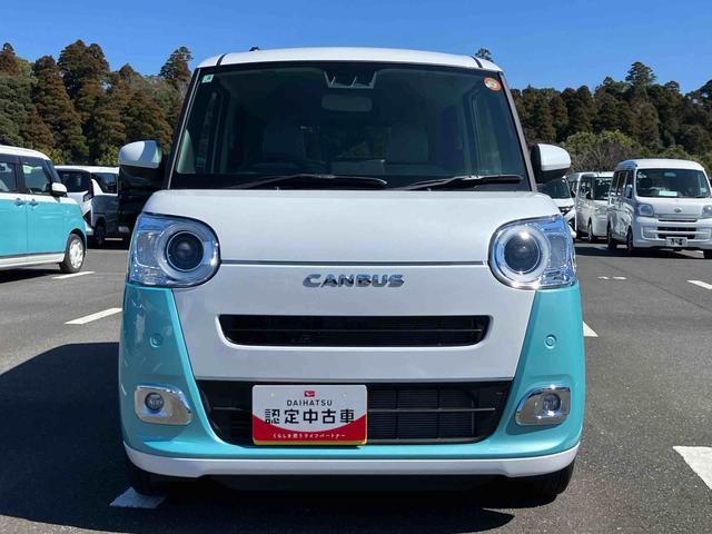 ムーヴキャンバスストライプスＧ両側電動スライドドア　ＬＥＤヘッドライト＆フォグランプ　シートヒーター　保温カップホルダー　電動駐車ブレーキ　バックカメラ　ステアリングスイッチ　コーナーセンサー　衝突被害軽減ブレーキ（千葉県）の中古車