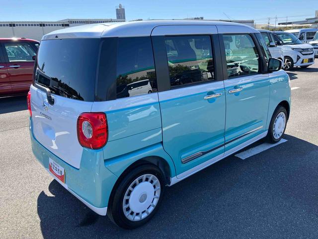 ムーヴキャンバスストライプスＧ両側電動スライドドア　ＬＥＤヘッドライト＆フォグランプ　シートヒーター　保温カップホルダー　電動駐車ブレーキ　バックカメラ　ステアリングスイッチ　コーナーセンサー　衝突被害軽減ブレーキ（千葉県）の中古車