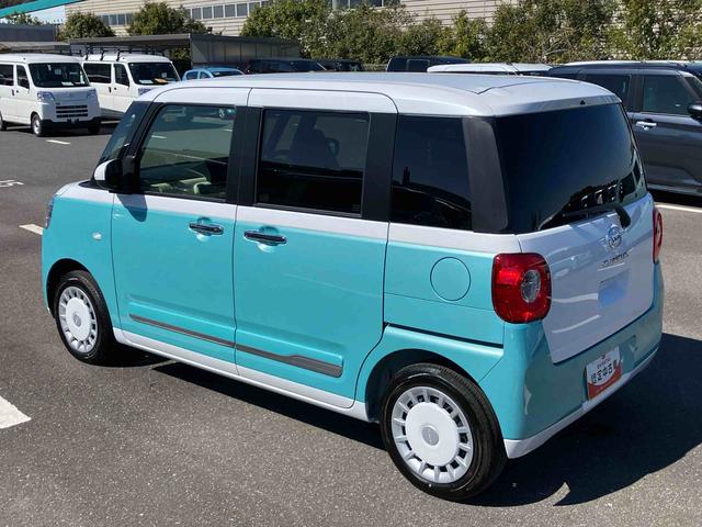 ムーヴキャンバスストライプスＧ両側電動スライドドア　ＬＥＤヘッドライト＆フォグランプ　シートヒーター　保温カップホルダー　電動駐車ブレーキ　バックカメラ　ステアリングスイッチ　コーナーセンサー　衝突被害軽減ブレーキ（千葉県）の中古車