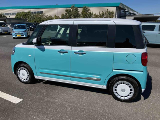 ムーヴキャンバスストライプスＧ両側電動スライドドア　ＬＥＤヘッドライト＆フォグランプ　シートヒーター　保温カップホルダー　電動駐車ブレーキ　バックカメラ　ステアリングスイッチ　コーナーセンサー　衝突被害軽減ブレーキ（千葉県）の中古車