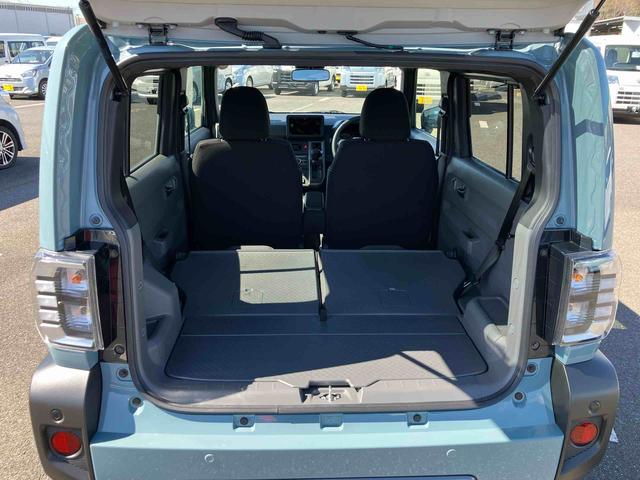 タフトＧターボ　ダーククロムベンチャー前後ダークガーニッシュ　ガラスルーフ　ルーフレール　１５インチアルミ　ＬＥＤヘッドライト＆フォグランプ　バックカメラ　シートヒーター　電動駐車ブレーキ　自動追従クルコン　衝突被害軽減ブレーキ（千葉県）の中古車