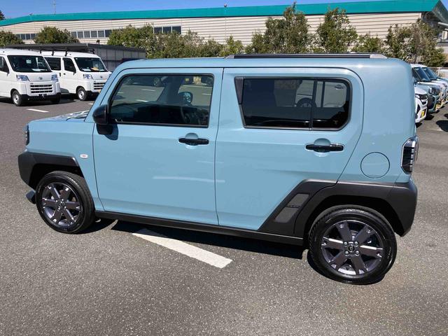 タフトＧターボ　ダーククロムベンチャー前後ダークガーニッシュ　ガラスルーフ　ルーフレール　１５インチアルミ　ＬＥＤヘッドライト＆フォグランプ　バックカメラ　シートヒーター　電動駐車ブレーキ　自動追従クルコン　衝突被害軽減ブレーキ（千葉県）の中古車