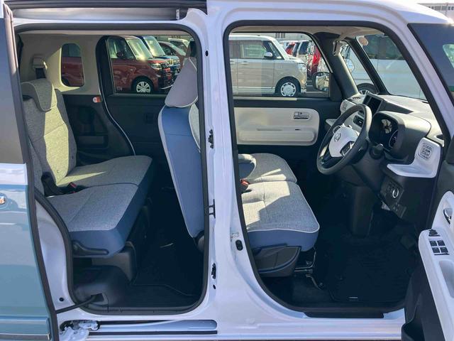 ムーヴキャンバスストライプスＧターボ両側電動スライドドア　ＬＥＤヘッドライト＆フォグランプ　シートヒーター　保温カップホルダー　電動駐車ブレーキ　バックカメラ　ステアリングスイッチ　自動追従クルコン　衝突被害軽減ブレーキ（千葉県）の中古車