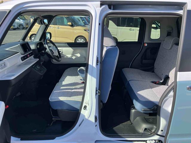 ムーヴキャンバスストライプスＧターボ両側電動スライドドア　ＬＥＤヘッドライト＆フォグランプ　シートヒーター　保温カップホルダー　電動駐車ブレーキ　バックカメラ　ステアリングスイッチ　自動追従クルコン　衝突被害軽減ブレーキ（千葉県）の中古車