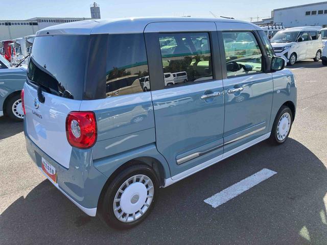 ムーヴキャンバスストライプスＧ両側電動スライドドア　ＬＥＤヘッドライト＆フォグランプ　シートヒーター　保温カップホルダー　電動駐車ブレーキ　バックカメラ　ステアリングスイッチ　コーナーセンサー　衝突被害軽減ブレーキ（千葉県）の中古車