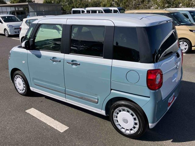 ムーヴキャンバスストライプスＧ両側電動スライドドア　ＬＥＤヘッドライト＆フォグランプ　シートヒーター　保温カップホルダー　電動駐車ブレーキ　バックカメラ　ステアリングスイッチ　コーナーセンサー　衝突被害軽減ブレーキ（千葉県）の中古車