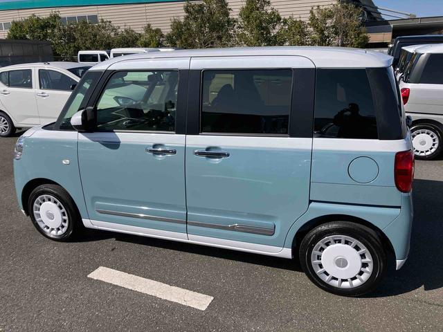 ムーヴキャンバスストライプスＧ両側電動スライドドア　ＬＥＤヘッドライト＆フォグランプ　シートヒーター　保温カップホルダー　電動駐車ブレーキ　バックカメラ　ステアリングスイッチ　コーナーセンサー　衝突被害軽減ブレーキ（千葉県）の中古車