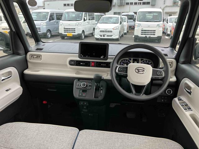 ムーヴキャンバスストライプスＧターボ両側電動スライドドア　ＬＥＤヘッドライト＆フォグランプ　シートヒーター　保温カップホルダー　電動駐車ブレーキ　バックカメラ　ステアリングスイッチ　自動追従クルコン　衝突被害軽減ブレーキ（千葉県）の中古車