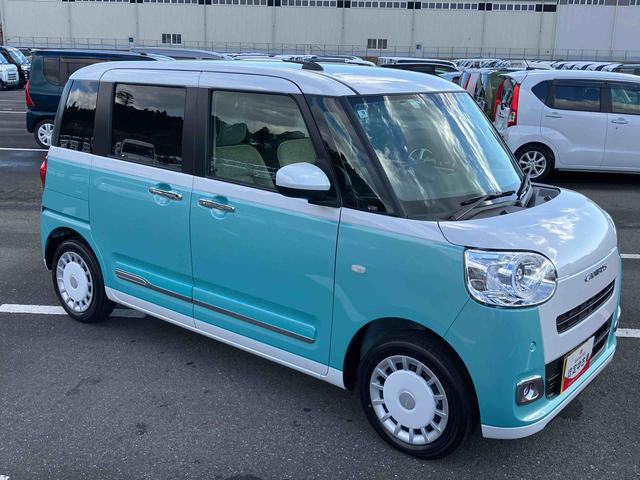 ムーヴキャンバスストライプスＧ両側電動スライドドア　ＬＥＤヘッドライト＆フォグランプ　シートヒーター　保温カップホルダー　電動駐車ブレーキ　バックカメラ　ステアリングスイッチ　コーナーセンサー　衝突被害軽減ブレーキ（千葉県）の中古車