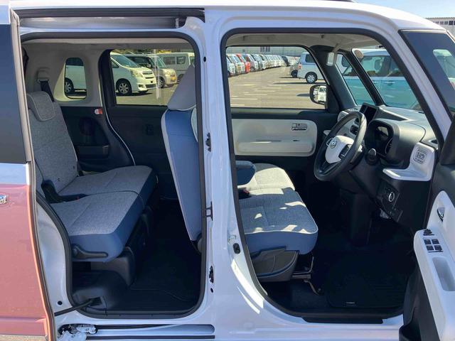 ムーヴキャンバスストライプスＧターボ両側電動スライドドア　ＬＥＤヘッドライト＆フォグランプ　シートヒーター　保温カップホルダー　電動駐車ブレーキ　バックカメラ　ステアリングスイッチ　自動追従クルコン　衝突被害軽減ブレーキ（千葉県）の中古車